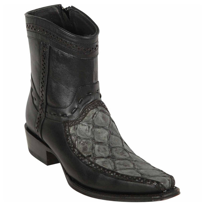 Monster Fish Skin European Toe Boots - Grey