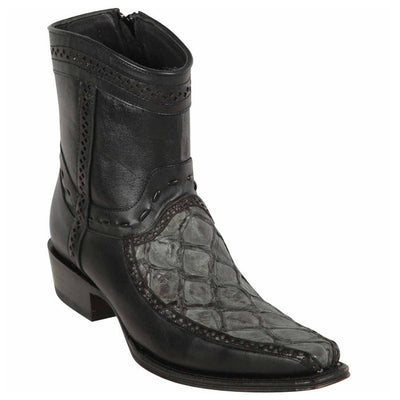 Men's Monster Fish European Toe Short Boots Grey