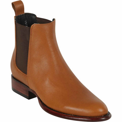 Los Altos Leather Short Boots - Honey