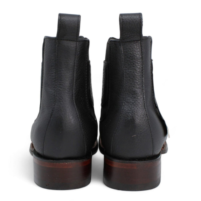Los Altos Wide Square Toe Suede Short Boots