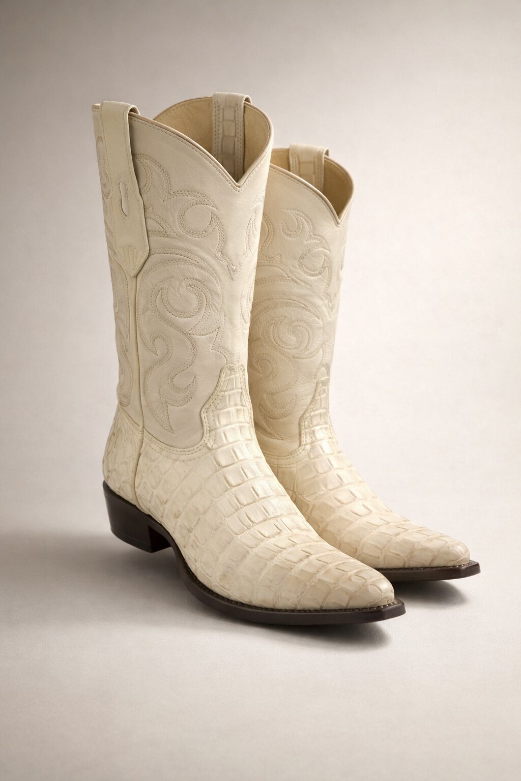 Men's Los Altos Caiman Tail Snip Toe Boots