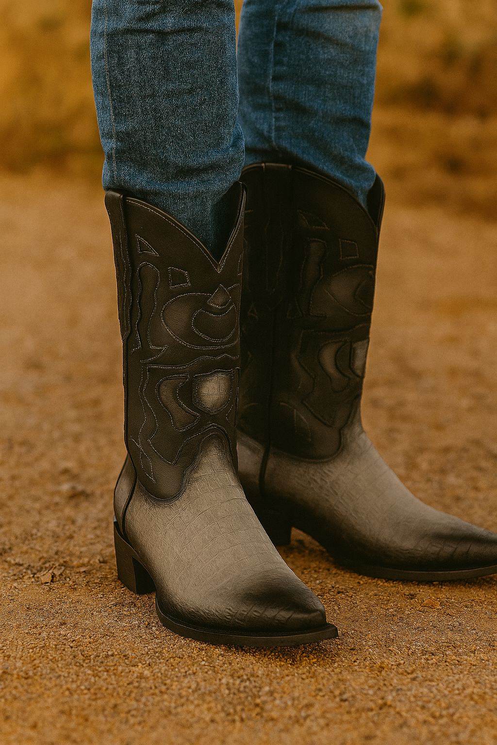 Caiman Belly Snip Toe Boots by King Exotic