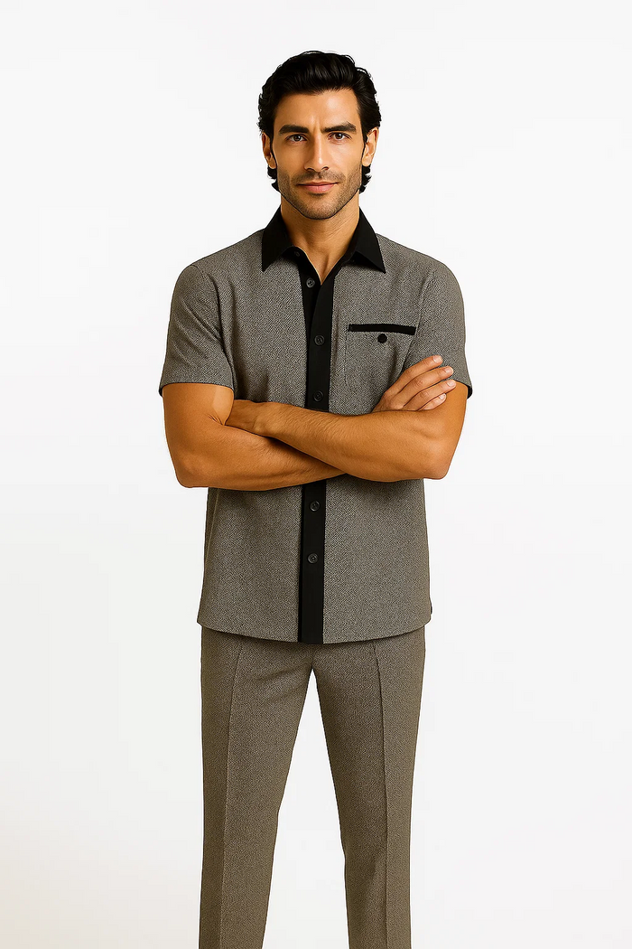 Men’s Houndstooth 2-Piece Walking Suit - Zacchi