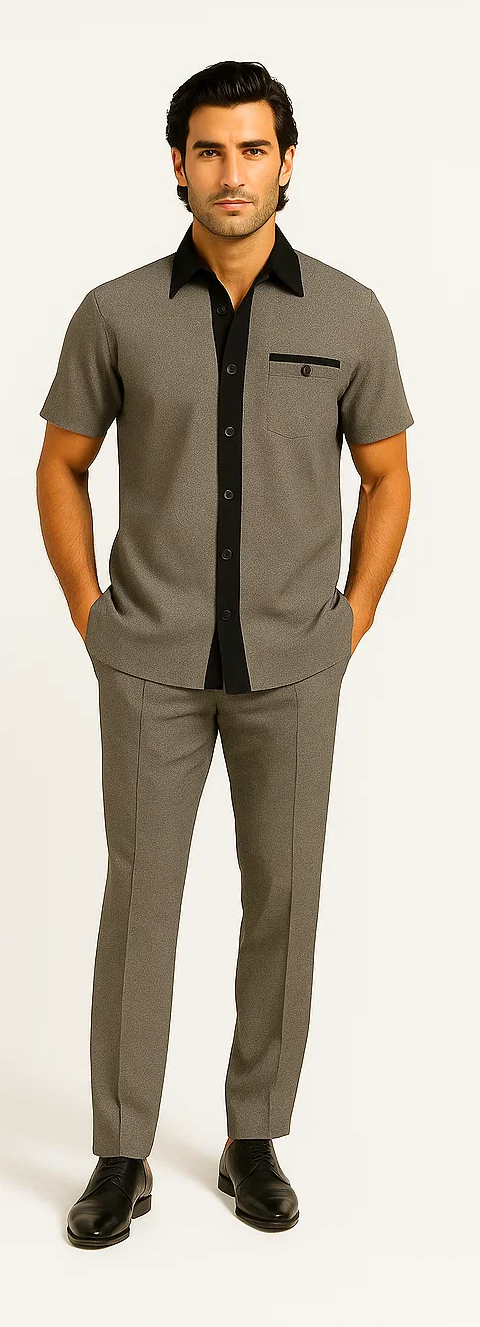 Men’s Houndstooth 2-Piece Walking Suit - Zacchi