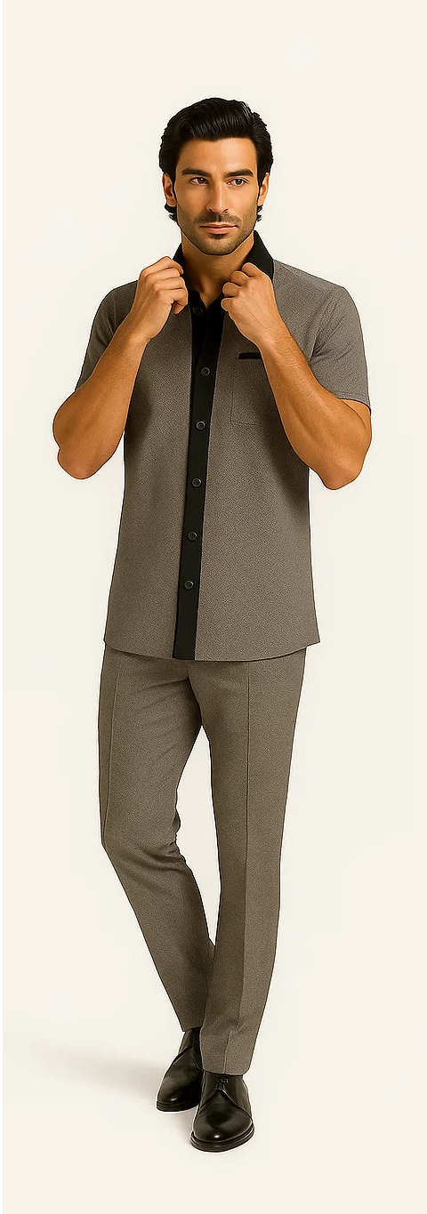 Men’s Houndstooth 2-Piece Walking Suit - Zacchi