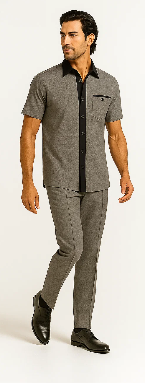 Men’s Houndstooth 2-Piece Walking Suit - Zacchi
