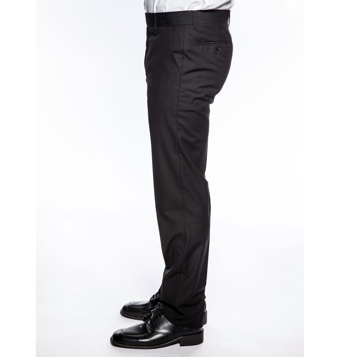 Slim Fit Men's 3 Piece 2 Button Suit - Black