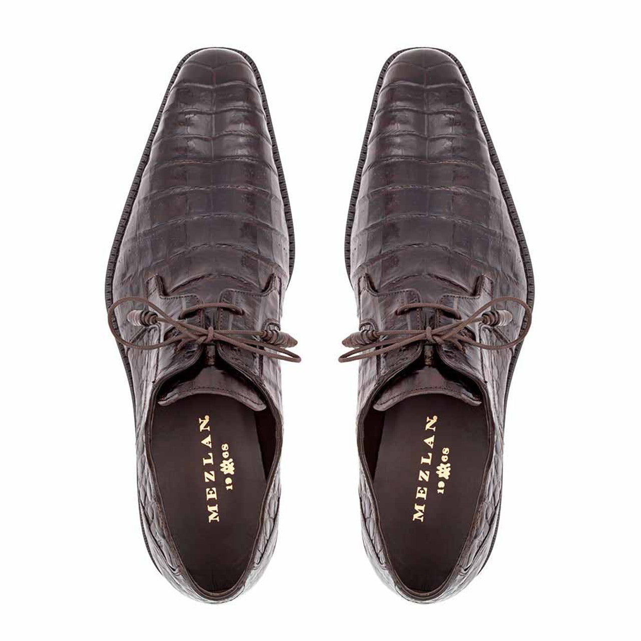 Mezlan Genuine Crocodile Anderson Lace-Up Shoe