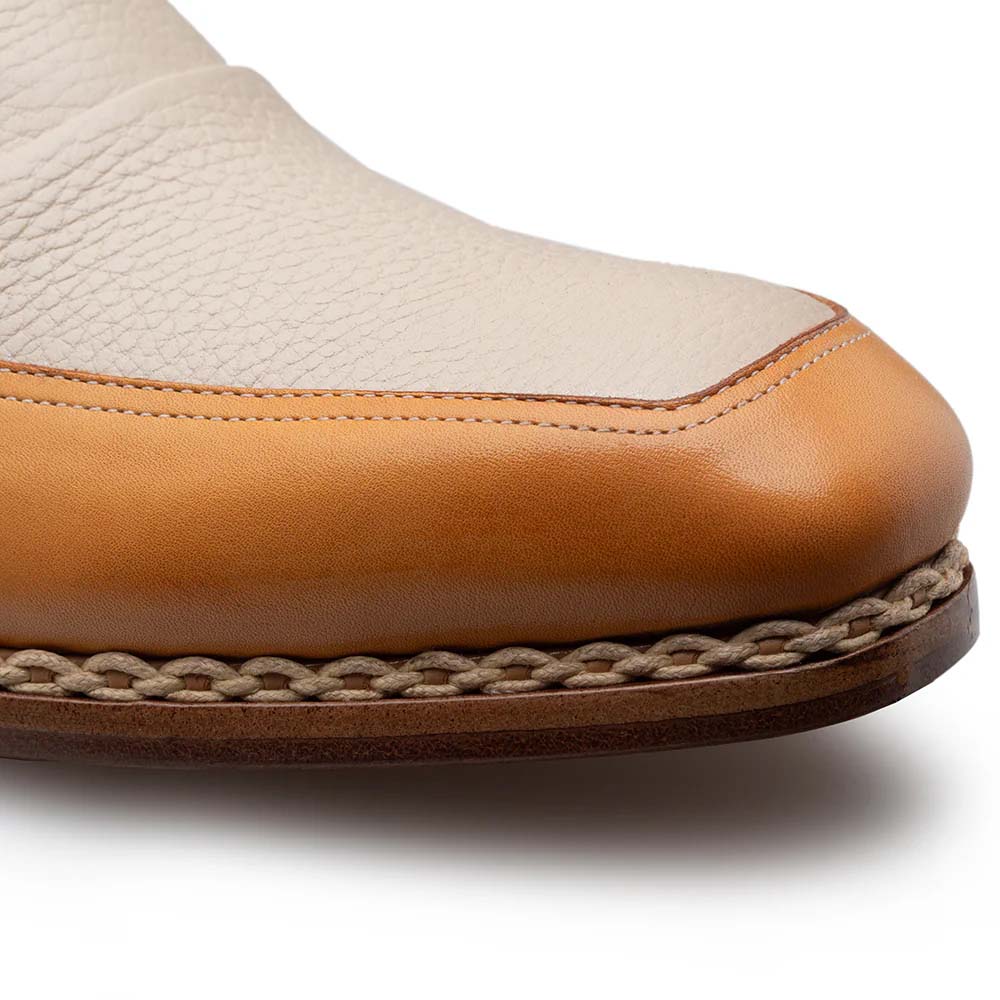 Mezlan Cadena Two-Toned Monk Strap Camel / Bone (21590)