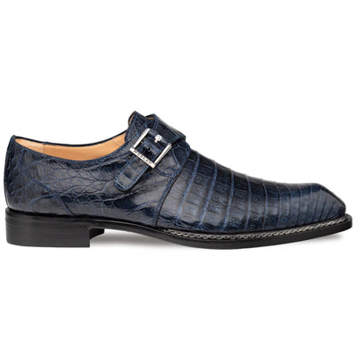 Mezlan Gigolo Crocodile Monk Strap