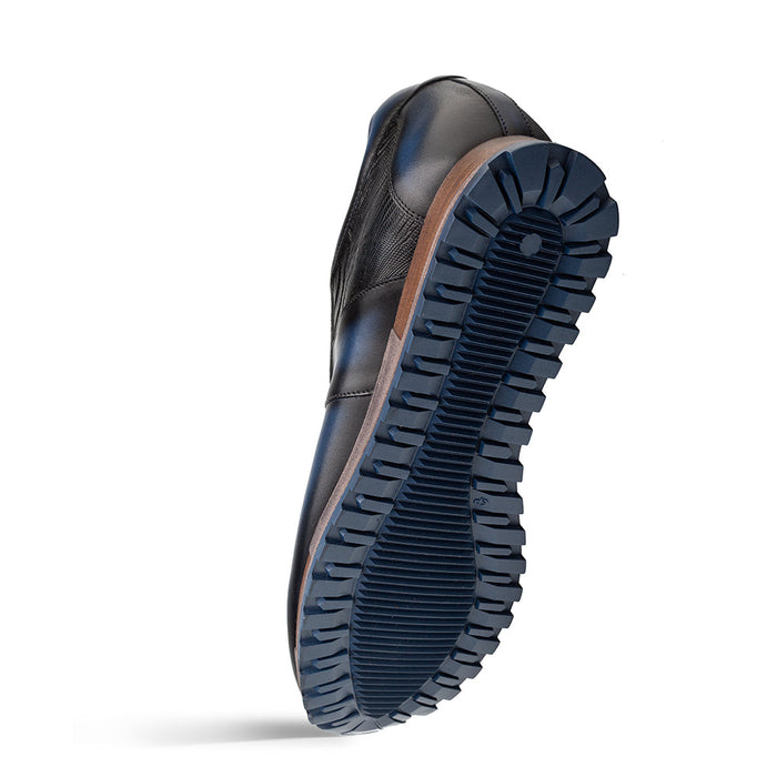 Mezlan Greenwich Sneaker: Calf & Lizard Leather - Luxury Shoe