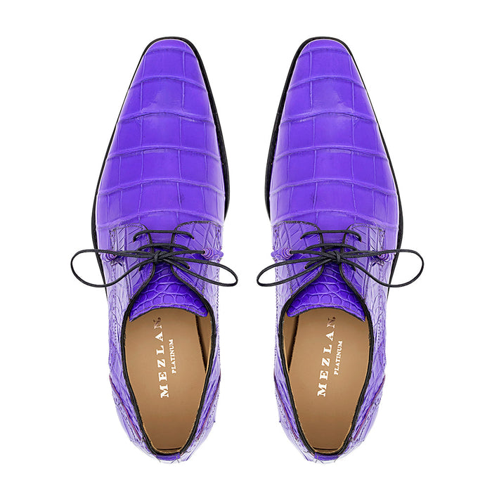 Mezlan Alligator Derby: Luxury Plain Toe Shoes