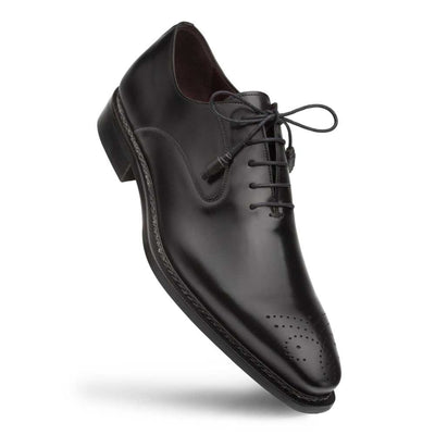 Mezlan Gavino Black Calfskin Leather Oxford Shoes