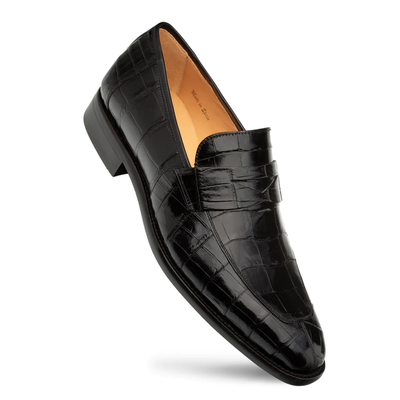 Mezlan Piccolo Alligator Penny Loafer