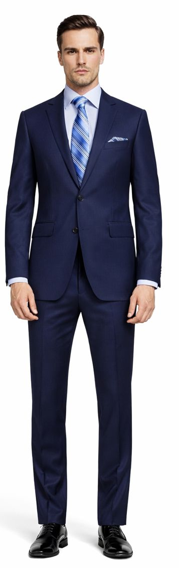 Tiglio 2-Button Slim or Modern Fit in 3-Blue Navy Fabrics