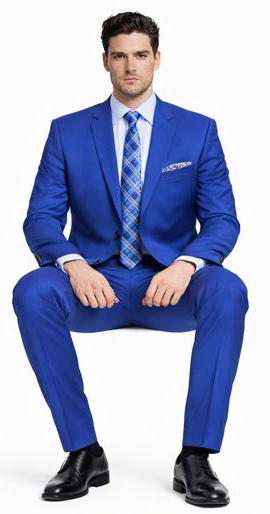 Tiglio 2-Button Slim or Modern Fit in 3-Blue Navy Fabrics