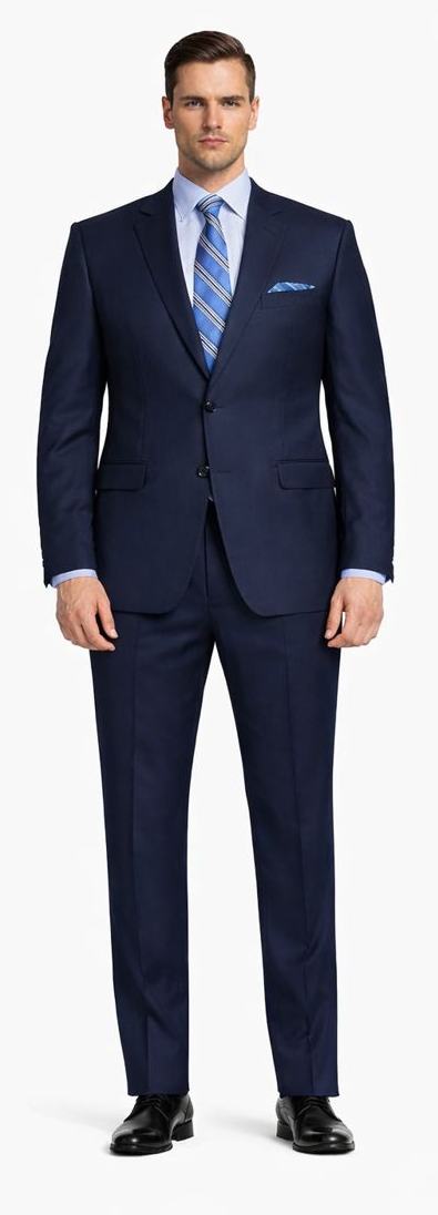 Tiglio 2-Button Slim or Modern Fit in 3-Blue Navy Fabrics
