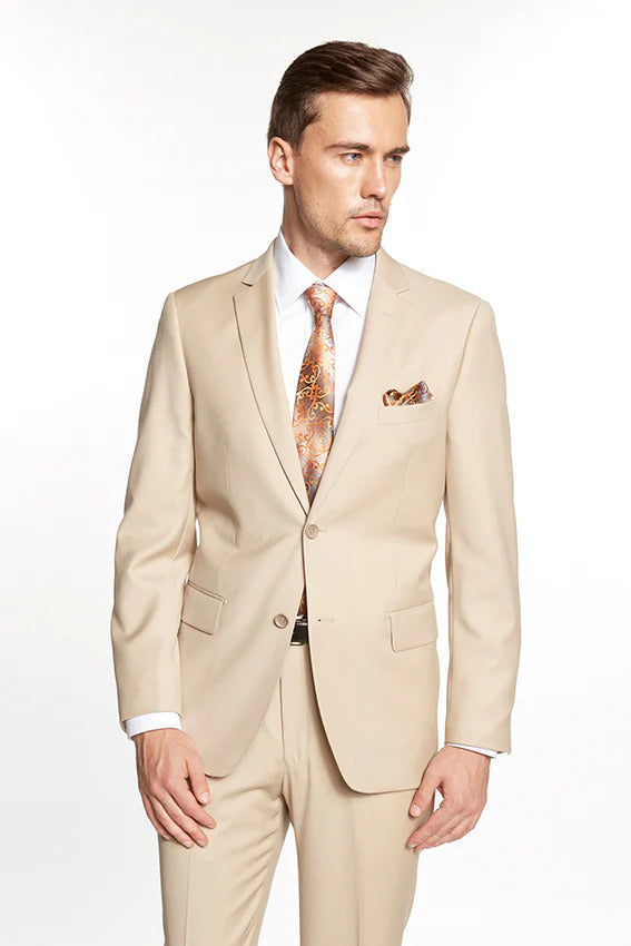 Mantoni Modern Fit Wool Business Suit