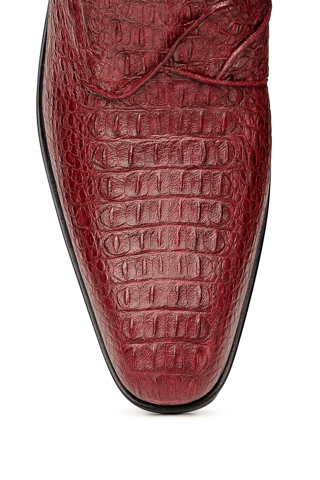 Marco Di Milano Luigi Wine Caiman Monk Strap Shoes