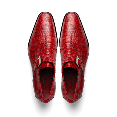 Marco Di Milano Red Caiman Gator Dress Shoes Rovigo