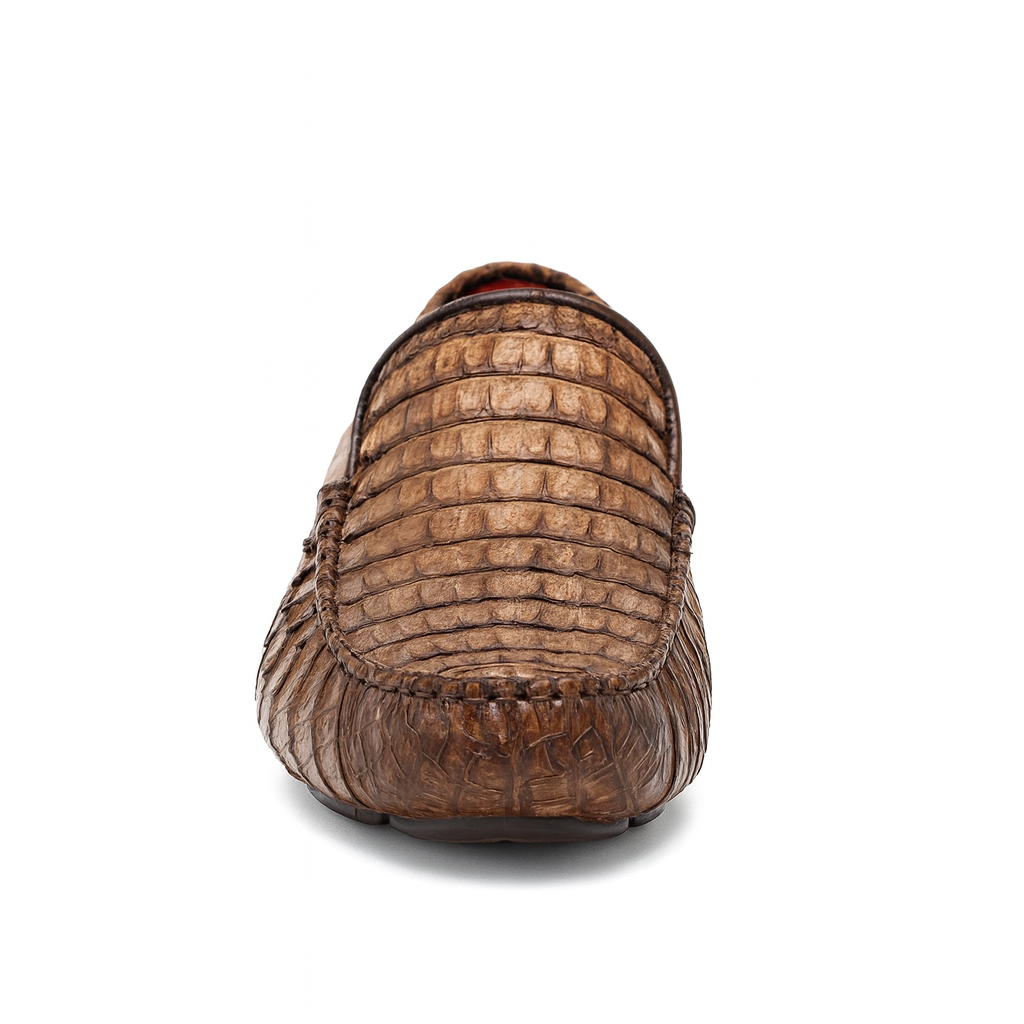 Marco Di Milano Remo Washed Brown Caiman Shoes