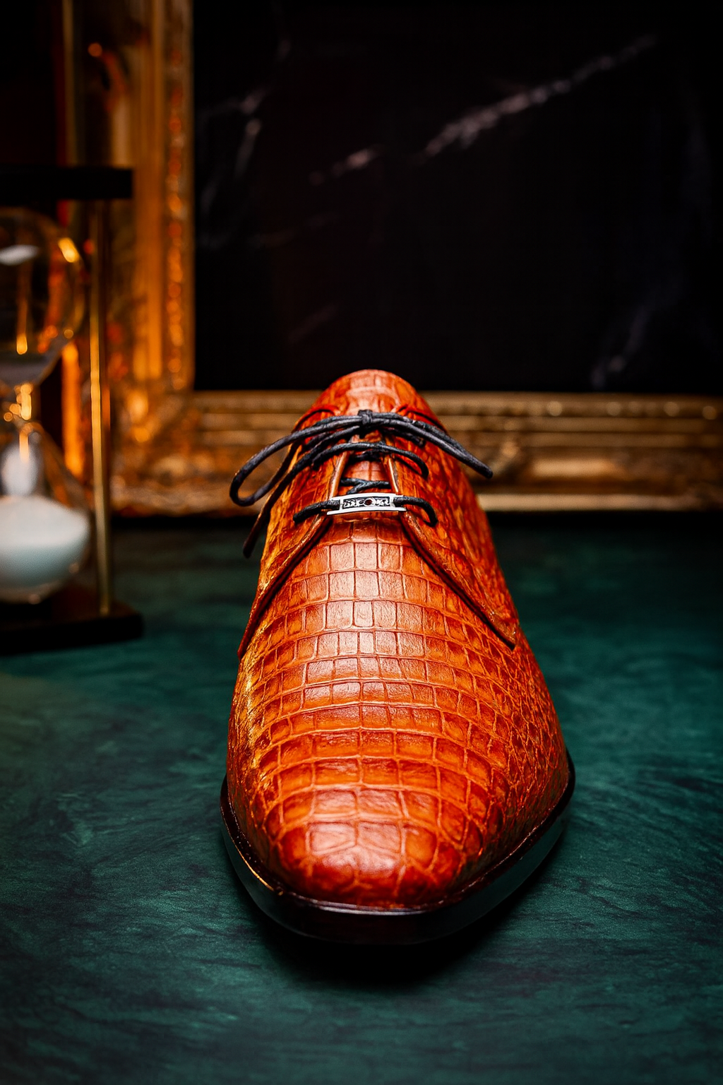 Marco Milano Cognac Caiman Derby Lacio Shoes