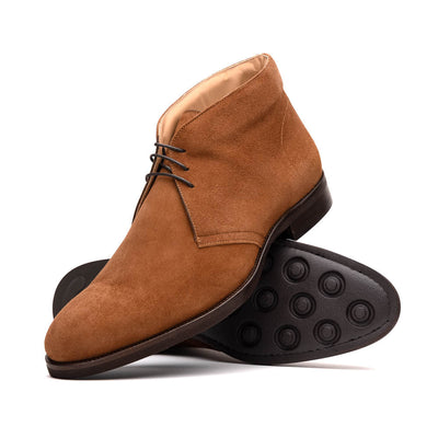 Zelli Marco Italian Suede Chukka Boots in Tobacco for Style and Comfort