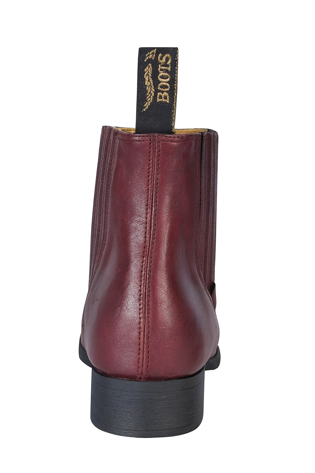 Maroon Color Leather Boot botines para hombre For Men - Short Cowboy - Western Ankle Boots