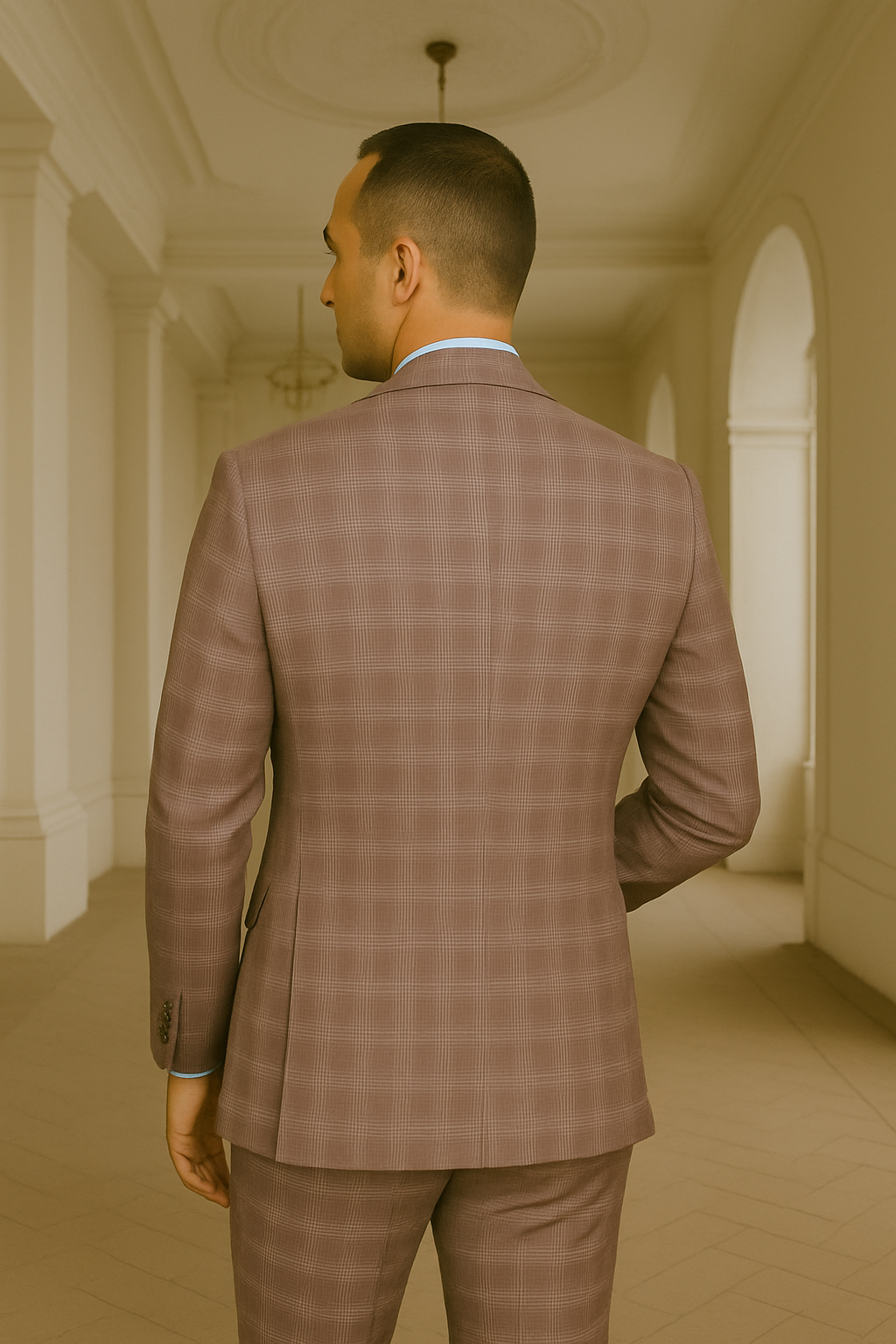 Italian 3-Piece Wool Suit Modern Fit by Statement