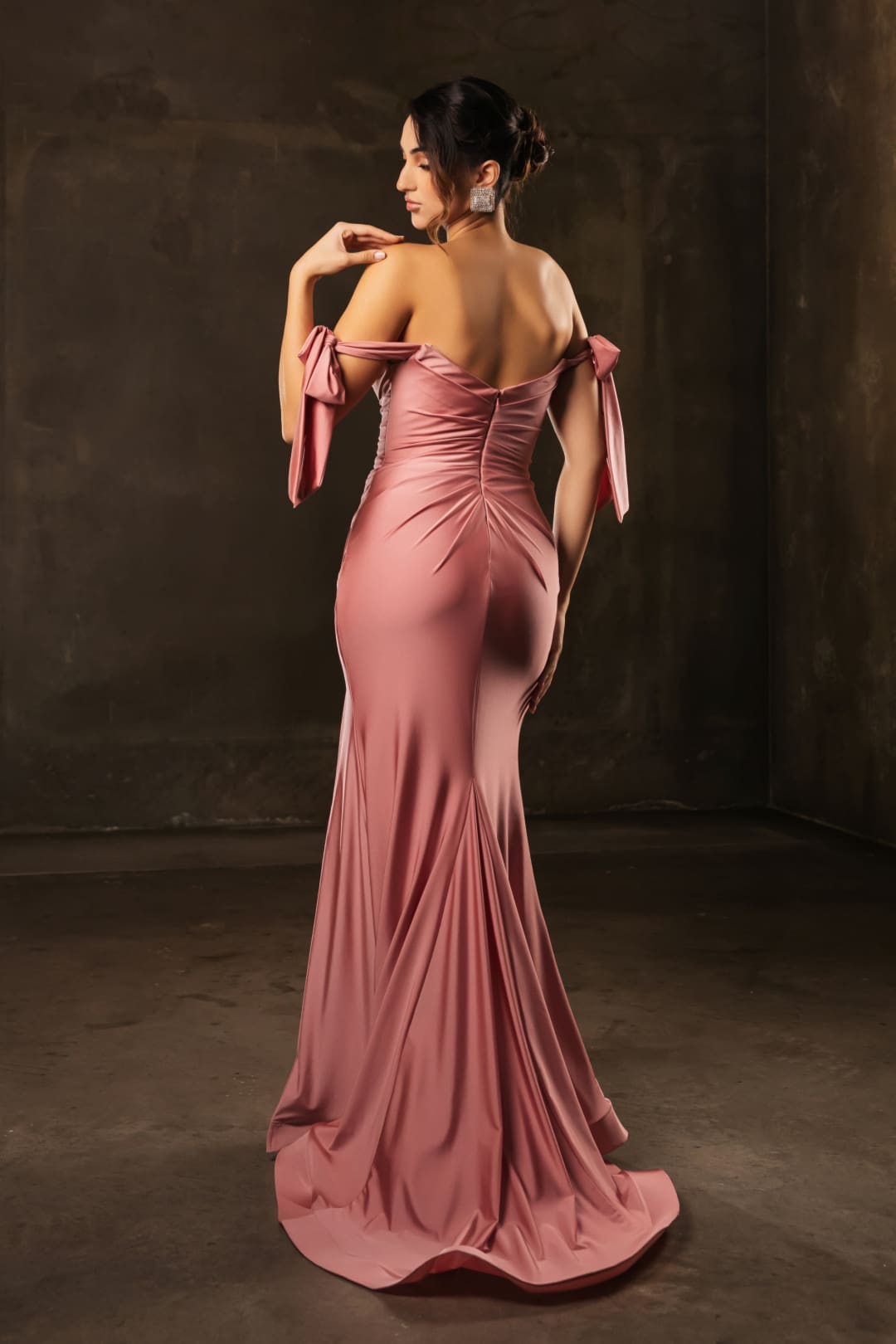Prom Dress Stretchy Off The Shoulder Plus Size Gown for a Wedding Guest