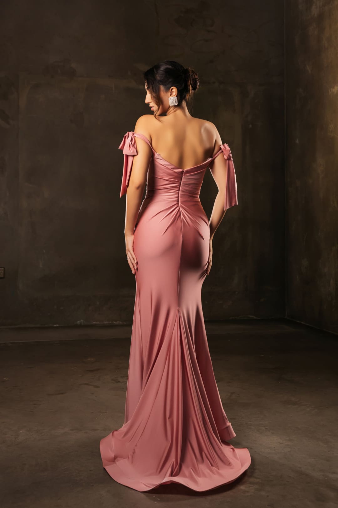 Prom Dress Stretchy Off The Shoulder Plus Size Gown for a Wedding Guest