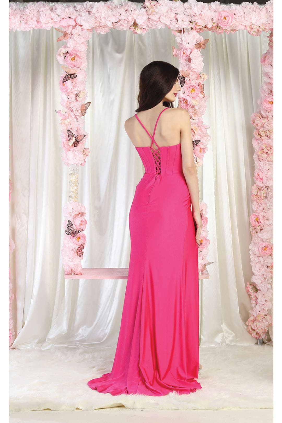 May Queen MQ1991 Sweep Train Bridesmaids Dress