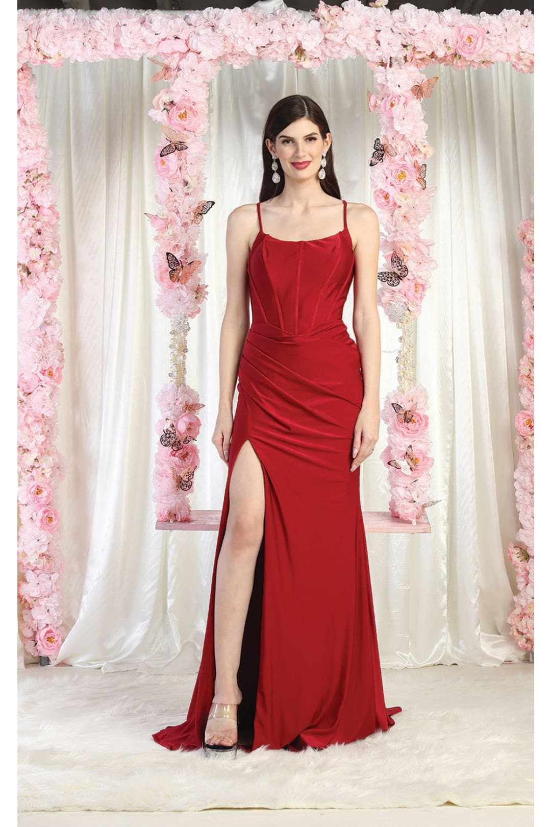 May Queen MQ1991 Sweep Train Bridesmaids Dress