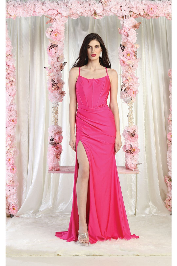May Queen MQ1991 Sweep Train Bridesmaids Dress