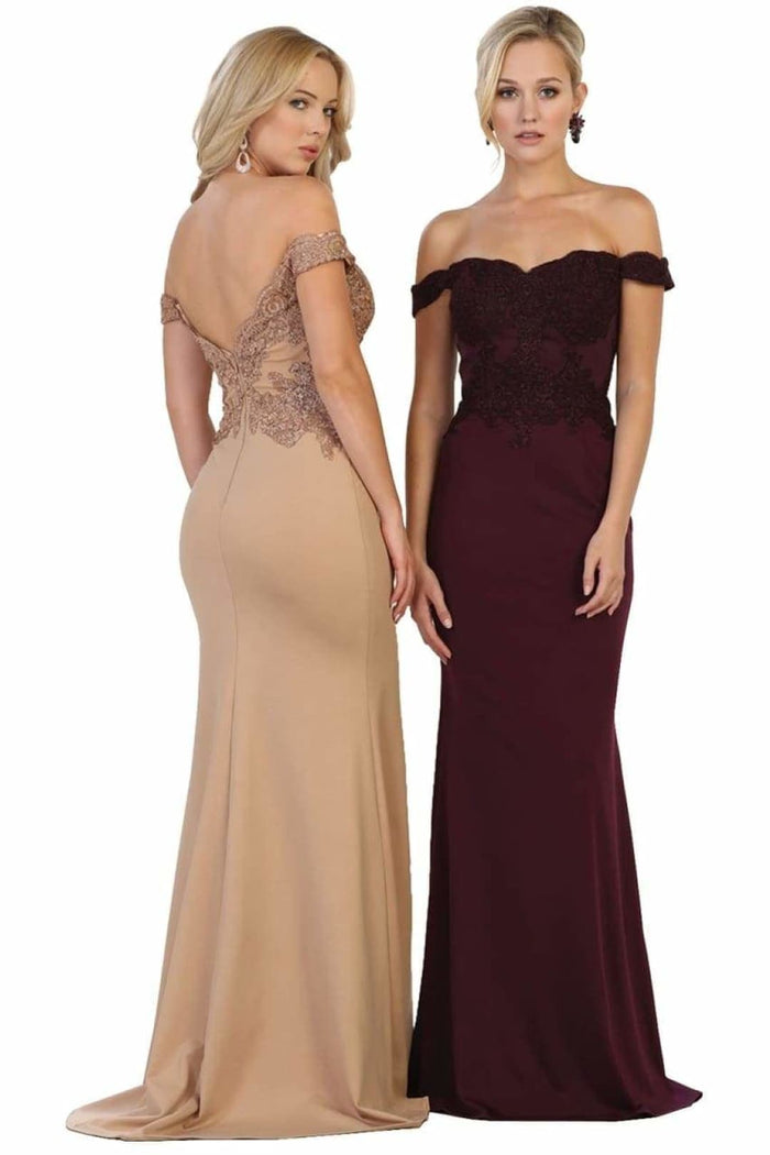 May Queen Off The Shoulder Formal Gown