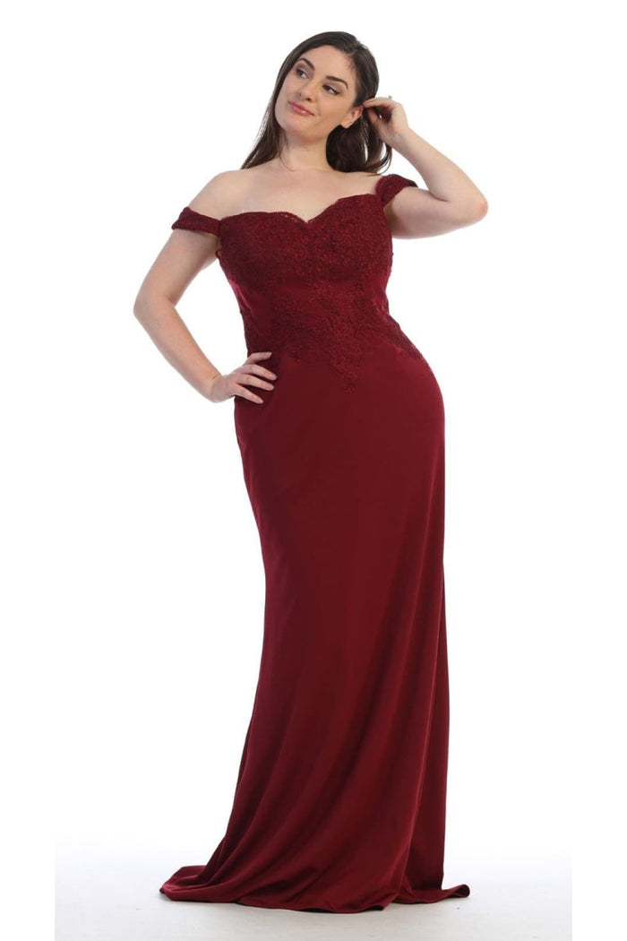 May Queen Off The Shoulder Formal Gown