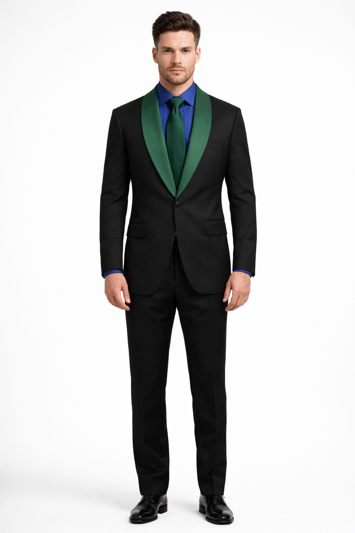 Men's Elegant Shawl Lapel Wedding Tuxedo Blazer for Formal Events