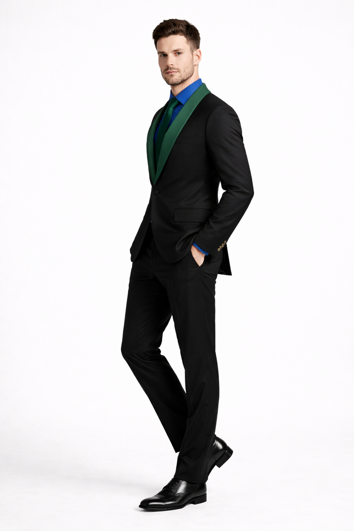 Men's Elegant Shawl Lapel Wedding Tuxedo Blazer for Formal Events