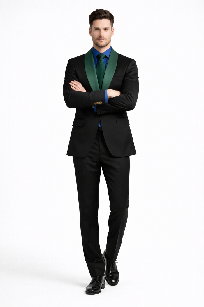 Men's Elegant Shawl Lapel Wedding Tuxedo Blazer for Formal Events