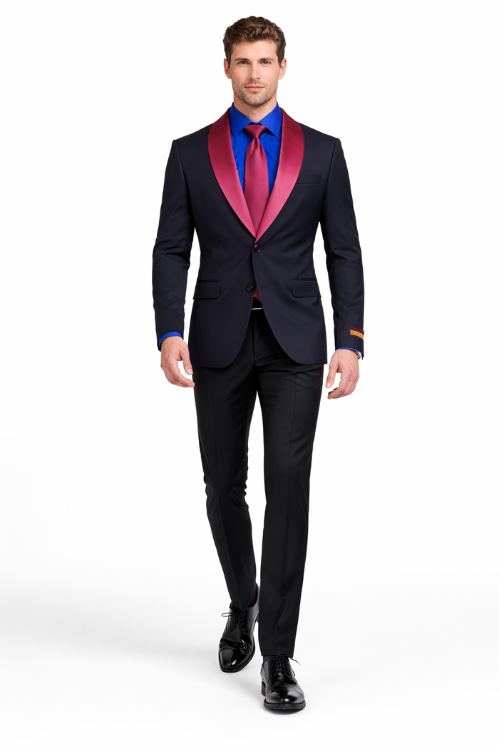 Men's Elegant Shawl Lapel Wedding Tuxedo Blazer for Formal Events
