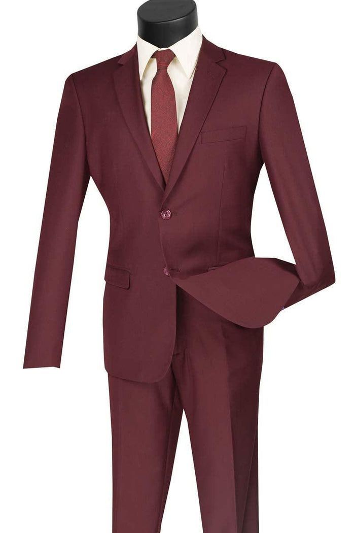 Men's Ultra Slim Fit 2 Piece Suit by Vinci