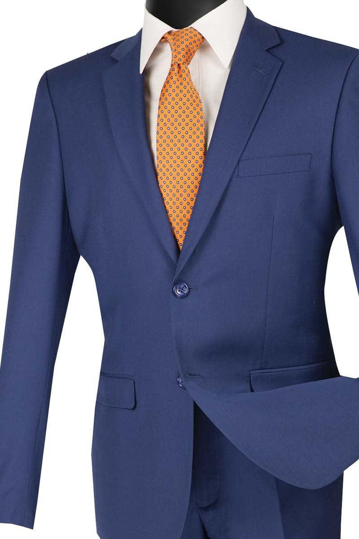 Ultra Slim Indigo Suit 2-Piece by Vinci