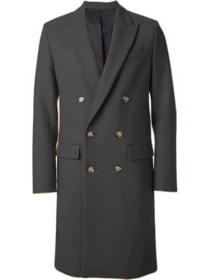 Men's 44" Double Breasted Wool Overcoat