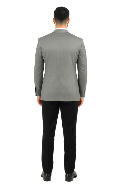 Men's 100% Luxurious Wool Sport Coat Black houndstooth checkered