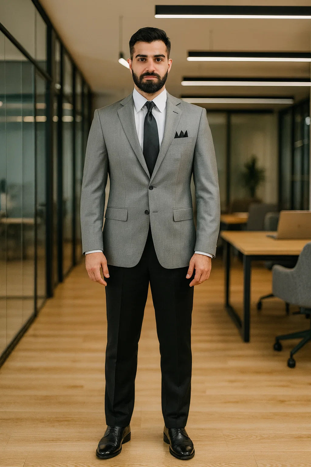 Men's 100% Luxurious Wool Sport Coat Black houndstooth checkered