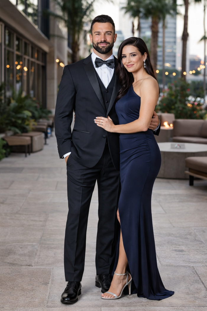 Men's Classic Fit Vested 2-Button Tuxedo