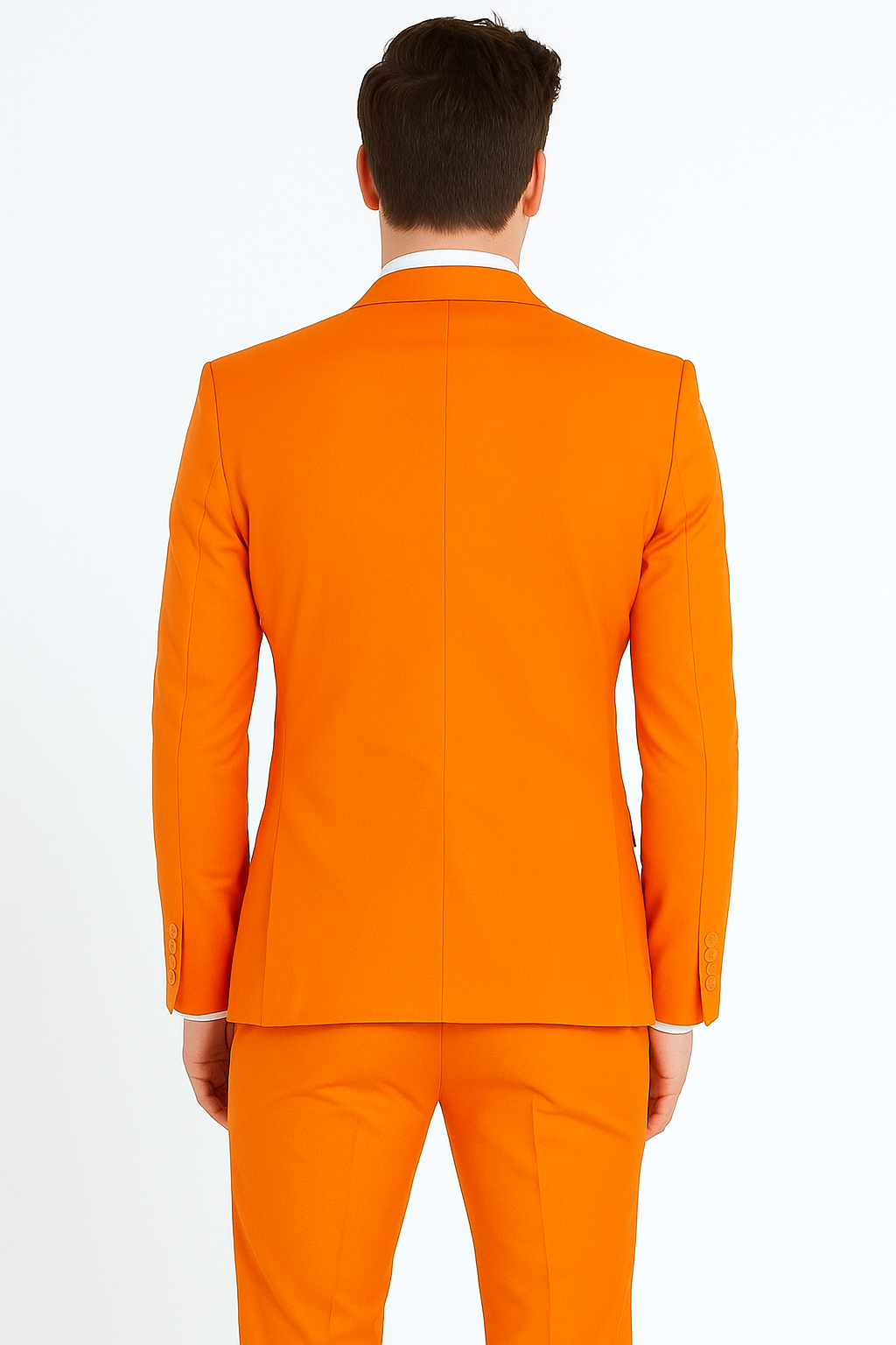 Men's 2 Button Orange Suit