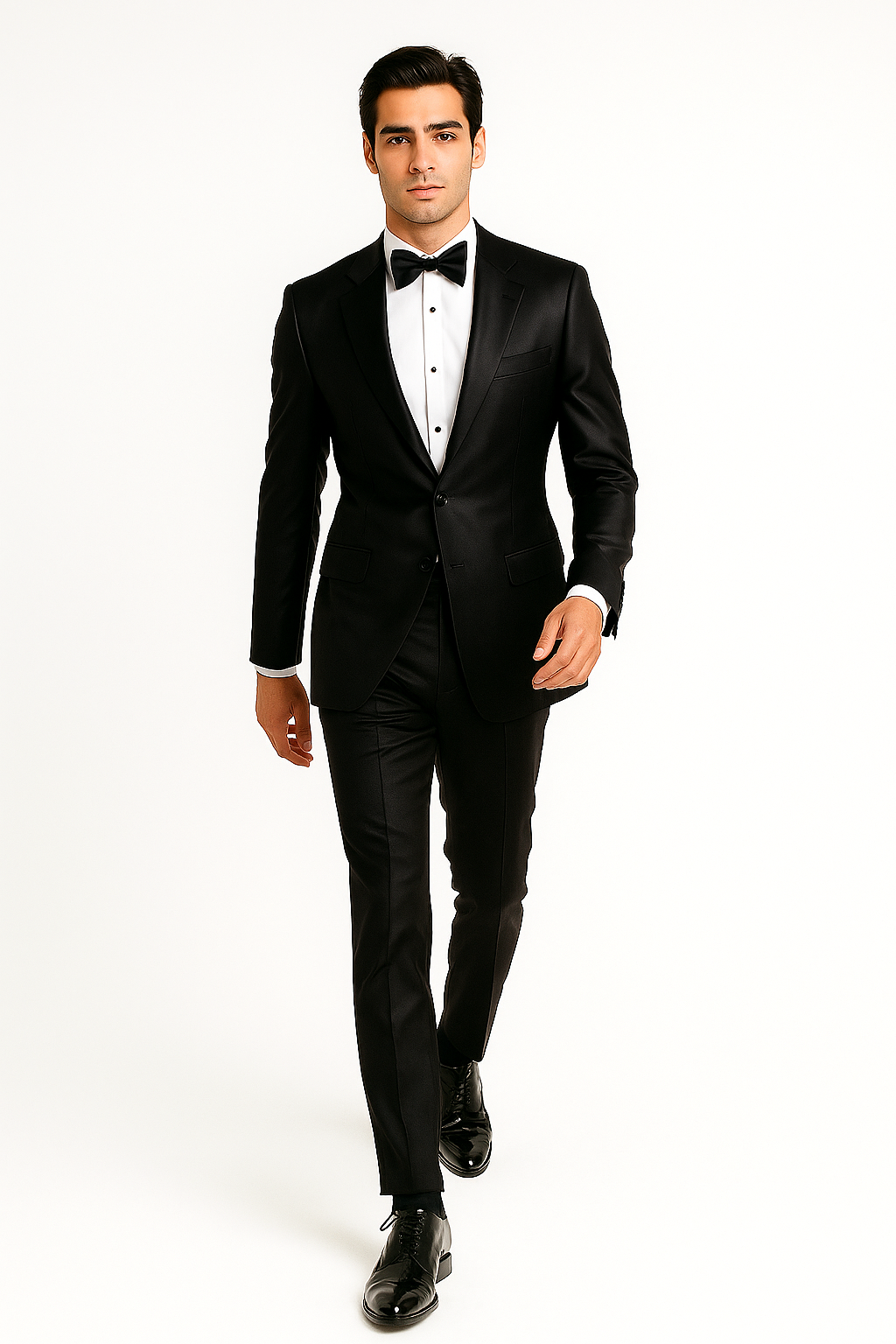 Men's 2 Buttons Suit Shiny ~ Sharkskin Flashy Charcoal Grey or Black or Dark Navy Blue Suit