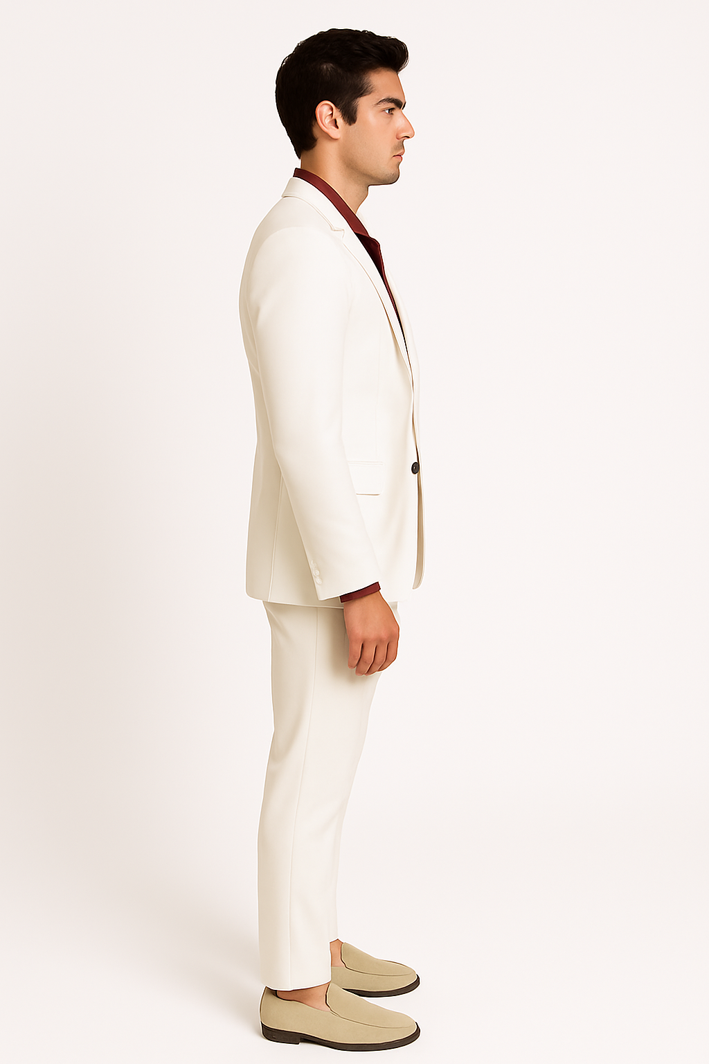 Scarface White Suit Red Shirt Set