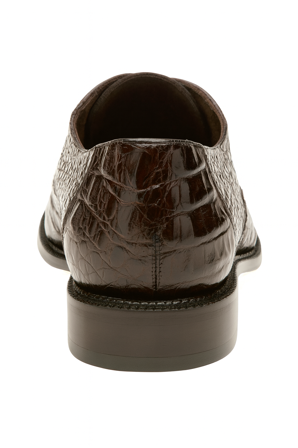 Belvedere Chapo Brown Crocodile Dress Shoe